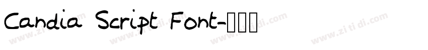 Candia Script Font字体转换 Candia Script Font字体转换